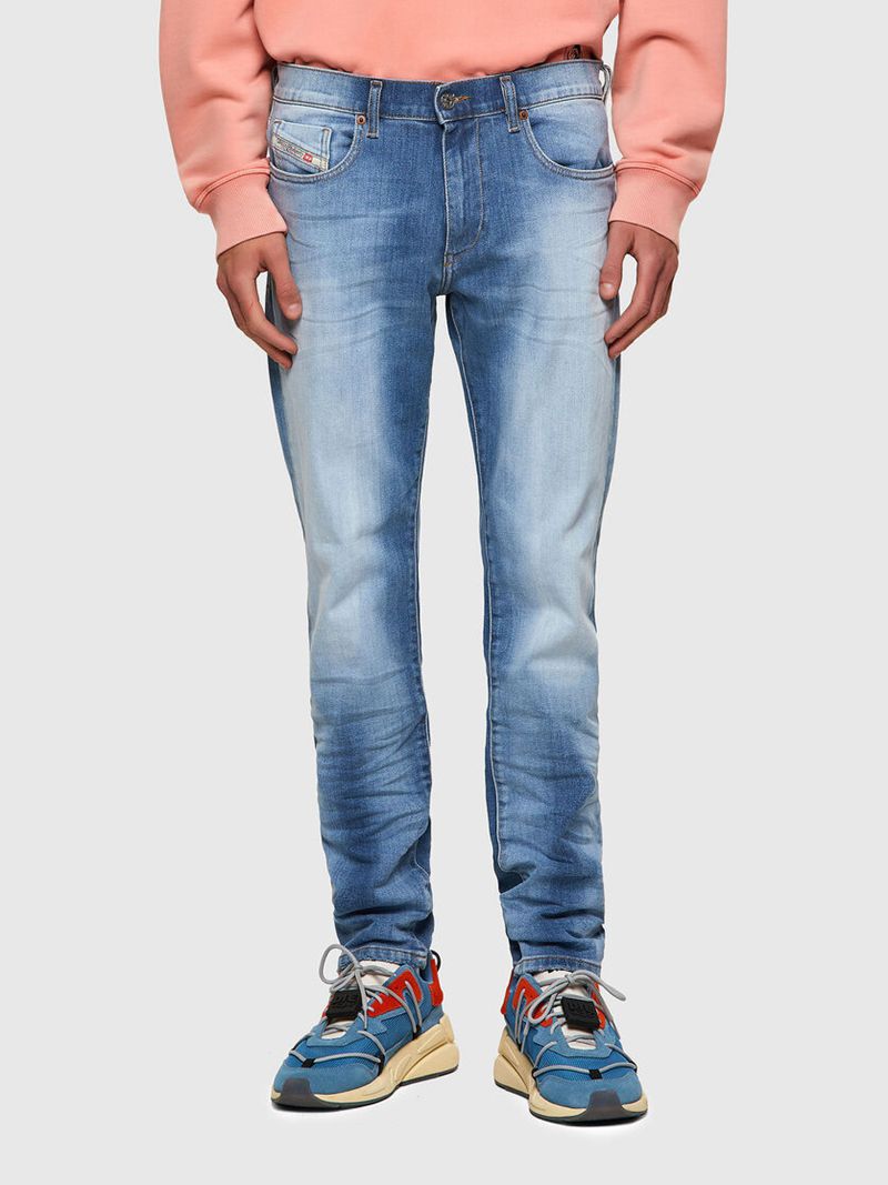 Jeans Slim Diesel D-Strukt 009nf Homem - Luz Azuis WYEVX-0324